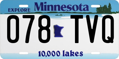 MN license plate 078TVQ