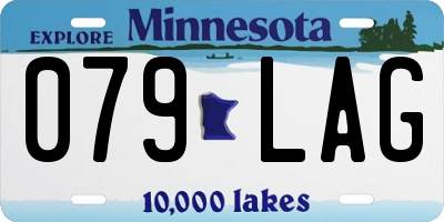 MN license plate 079LAG