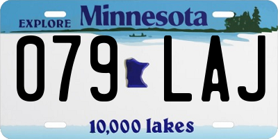 MN license plate 079LAJ