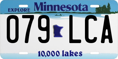 MN license plate 079LCA