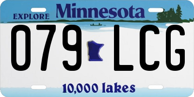 MN license plate 079LCG