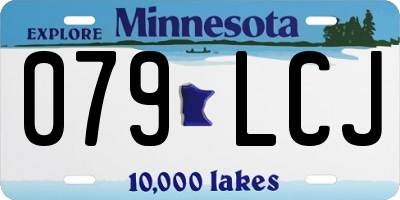 MN license plate 079LCJ
