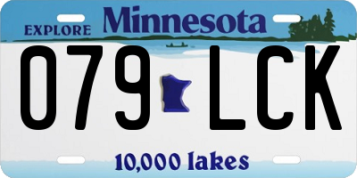 MN license plate 079LCK