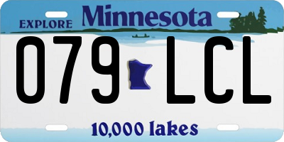 MN license plate 079LCL