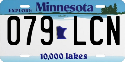 MN license plate 079LCN