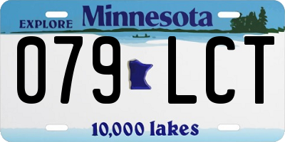 MN license plate 079LCT