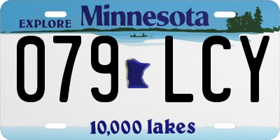 MN license plate 079LCY
