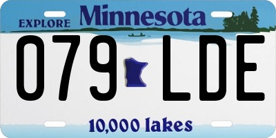 MN license plate 079LDE