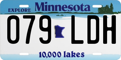 MN license plate 079LDH