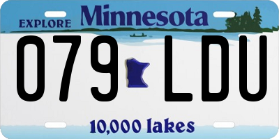 MN license plate 079LDU