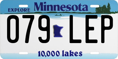 MN license plate 079LEP