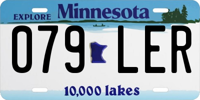MN license plate 079LER