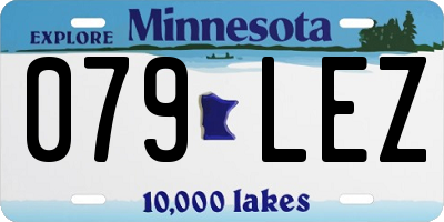 MN license plate 079LEZ