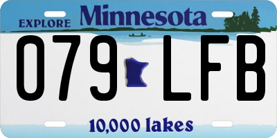 MN license plate 079LFB