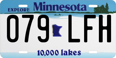 MN license plate 079LFH