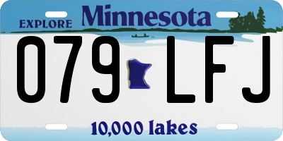 MN license plate 079LFJ