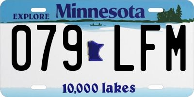MN license plate 079LFM