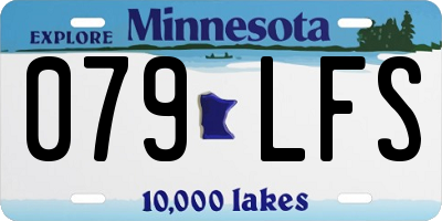 MN license plate 079LFS