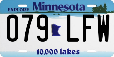 MN license plate 079LFW