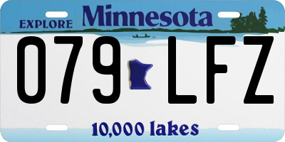 MN license plate 079LFZ