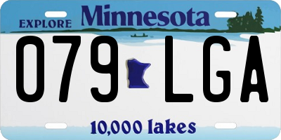 MN license plate 079LGA