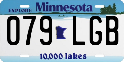 MN license plate 079LGB