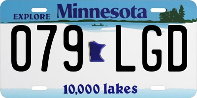MN license plate 079LGD
