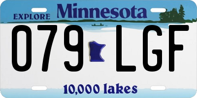 MN license plate 079LGF