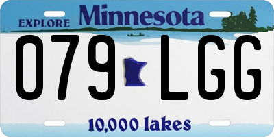 MN license plate 079LGG