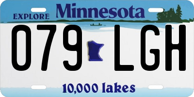 MN license plate 079LGH