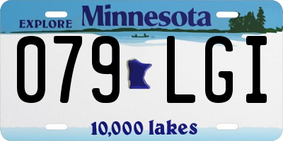 MN license plate 079LGI