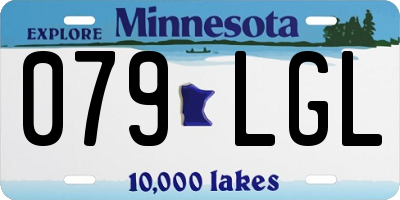 MN license plate 079LGL