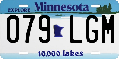 MN license plate 079LGM