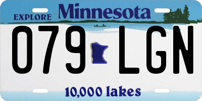 MN license plate 079LGN