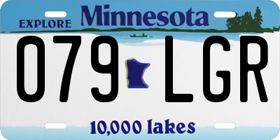 MN license plate 079LGR