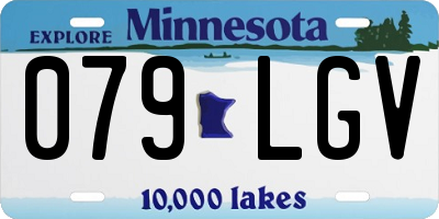 MN license plate 079LGV