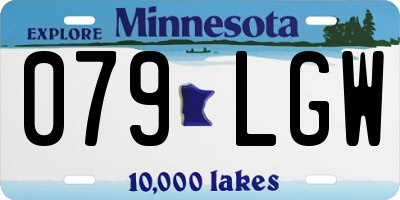MN license plate 079LGW