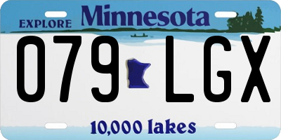 MN license plate 079LGX