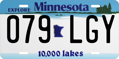 MN license plate 079LGY
