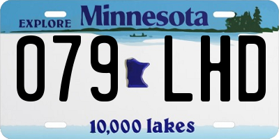 MN license plate 079LHD