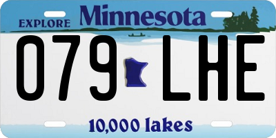 MN license plate 079LHE