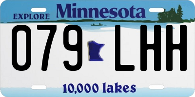 MN license plate 079LHH