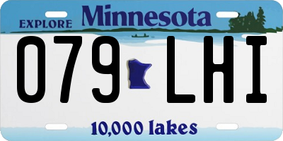 MN license plate 079LHI