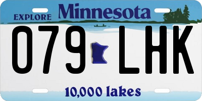 MN license plate 079LHK