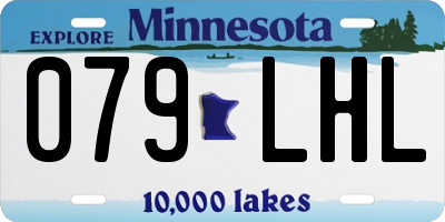 MN license plate 079LHL