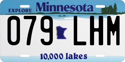 MN license plate 079LHM