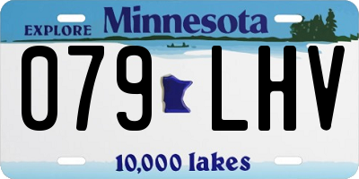 MN license plate 079LHV