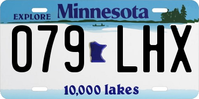 MN license plate 079LHX