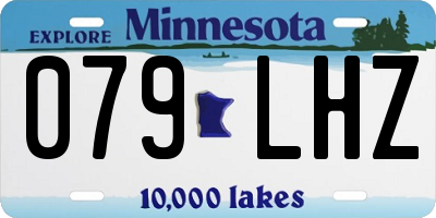 MN license plate 079LHZ