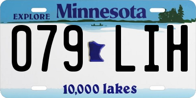 MN license plate 079LIH